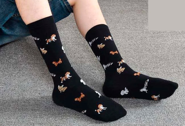 calcetines-largos-dibujos-perros-para-hombres-regalo-solidario-varios-colores