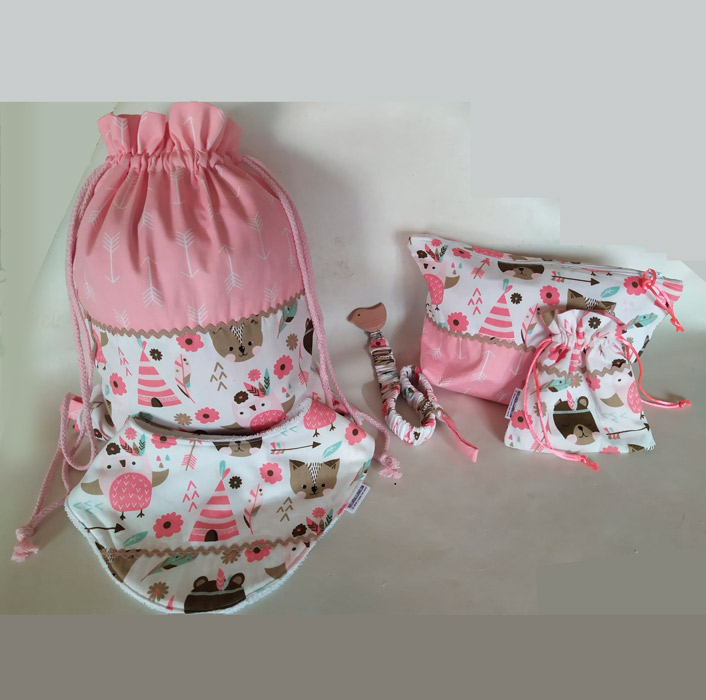 Kit bebé de tela completo - diseños varios - Tienda Solidaria Huellas  Callejeras