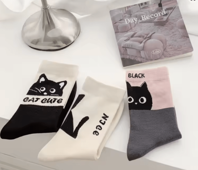 calcetines adorable gato 3